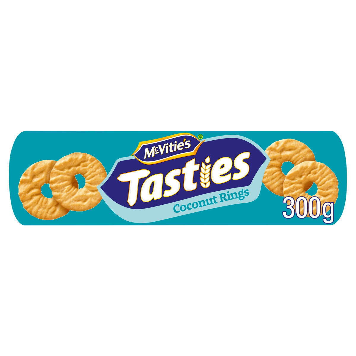 McVities Tasties Coconut Rings Biscuits, 300 g (Pack of 1)