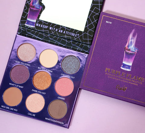 Rude - Cocktail Party 9 Color Eyeshadow Palette - Purple Flame