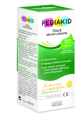Pediakid Sirop Toux SÃ¨che et Grasse 125ml