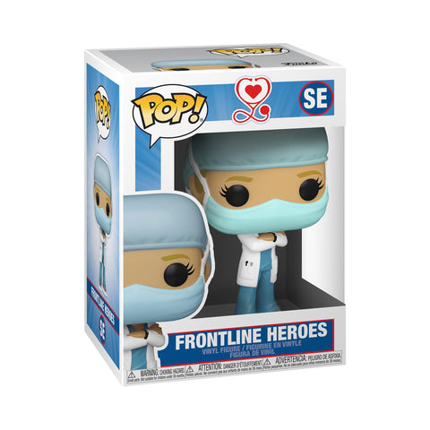 Funko Pop! Heroes: Front Line Worker- Female Hospital Worker #1, Multicolor