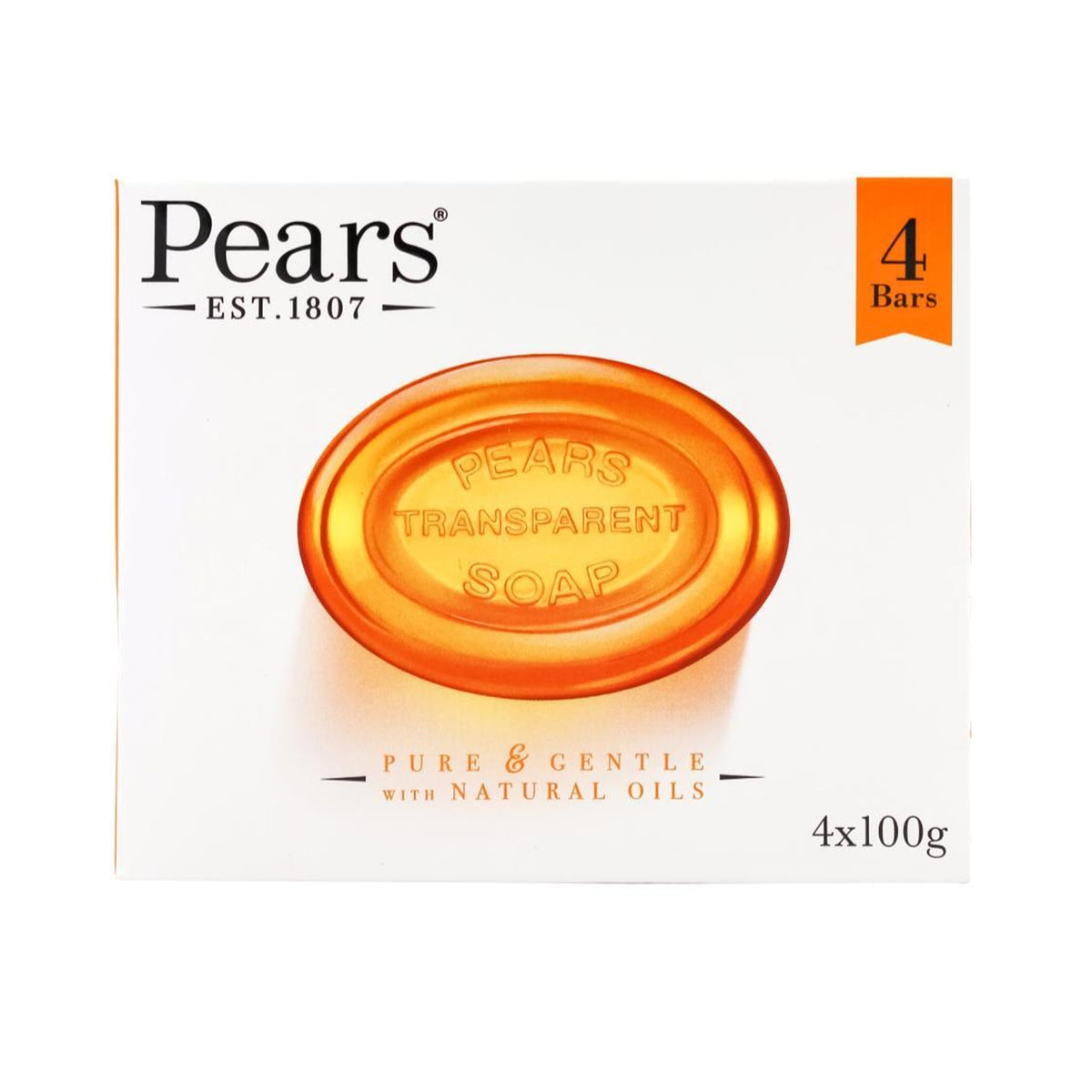 Pears Transparent Soap - 4 x 100g