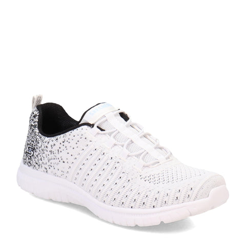 Skechers Women's Virtue Sneaker, White/Black, 5