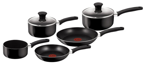 Tefal TEF-B020S544 Delight Cookware Black, 5 Piece Pan Set
