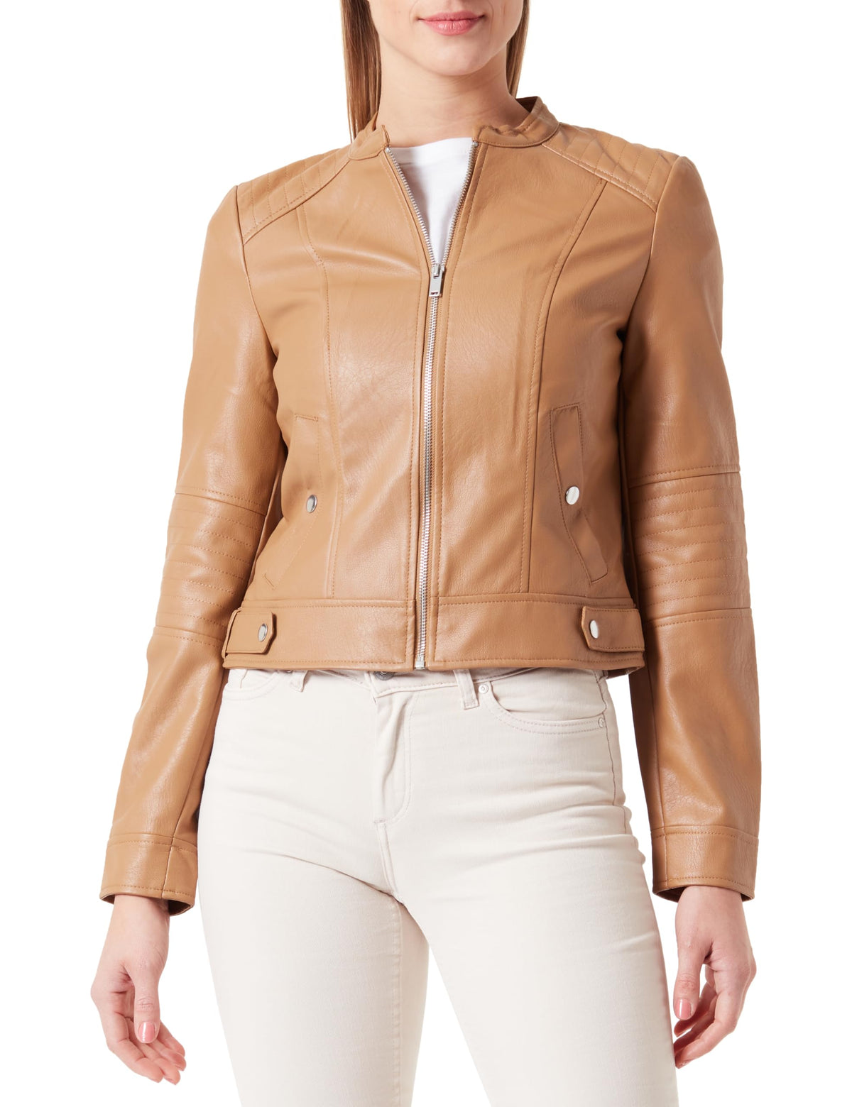 VERO MODA Women's Vmlove Love Short Coated Jacket, Bistre, M