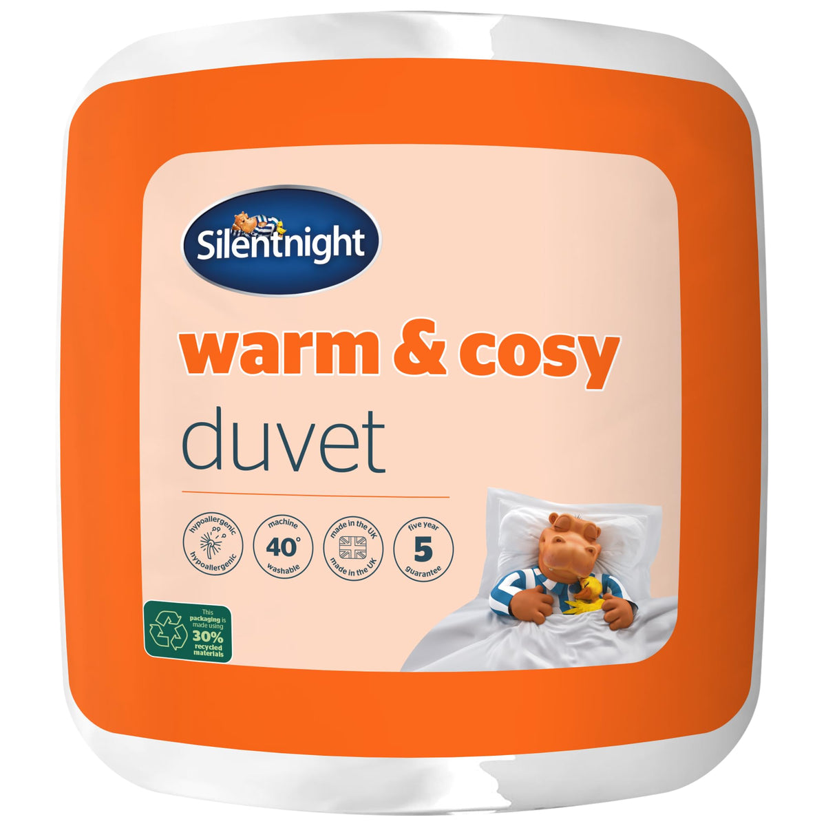 Silentnight Warm & Cosy Super King 13.5 Tog Winter Duvet - Extra Warm Thick Heavyweight Cosy Winter Quilt Duvet Ideal for Cold Nights - Hypoallergenic and Machine Washable - Super King - 260x220cm