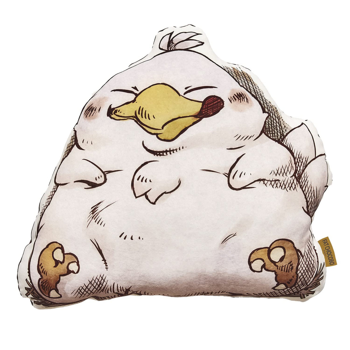 SQUARE ENIX INC Final Fantasy Fluffy Fat Chocobo Die-Cut Cushion Figure, Multi