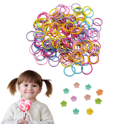 MOSNOW 200pcs Multicolor Toddler Hair Bands+10pcs Mini Hair Clips,Small Hair TiesÃƒÆ’Ã†â€™Ãƒâ€šÃ‚Â¯ÃƒÆ’Ã¢â‚¬Å¡Ãƒâ€šÃ‚Â¼ÃƒÆ’Ã¢â‚¬Â¦ÃƒÂ¢Ã¢â€šÂ¬Ã¢â€žÂ¢Kids Hair Bobbles Thin for Baby Children Girls Ponytail Holders