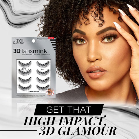 Ardell 3D Faux Mink Lashes 858 4 Pairs