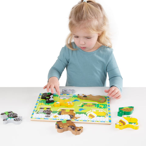 Melissa & Doug Pets Wooden Chunky Puzzle (8 pcs)