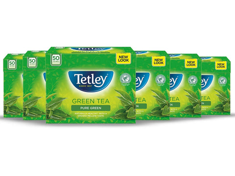 Tetley Pure Green Tea Bags, Pack of 6, 600 gram