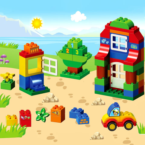 Large Building Blocks Set, 94 Pcs Classic Big Blocks STEM Toy Bricks, Kids Pre-School Toy Early Learning First Building Blocks, Ideal Great Gift for Toddler Boys Girls Age 3,4,5,6,7,8+