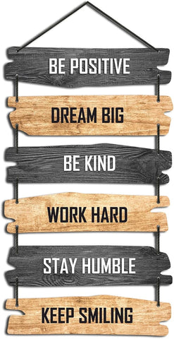 EXPLEASIA Decorative Wall Hanging Wooden Art Decoration Item for Home | Office | Living Room | Bedroom | Decoration Items | Motivational quotes decor| Home Decor| Gift Items