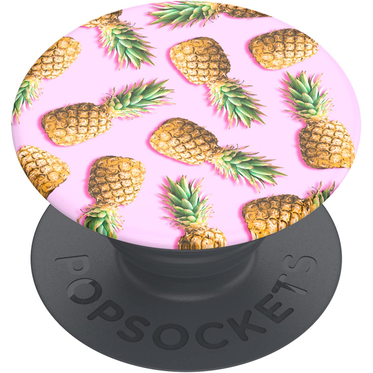 PopSockets: PopGrip Basic - Expanding Stand and Grip for Smartphones and Tablets [Top Not Swappable] - Pineapple Palooza