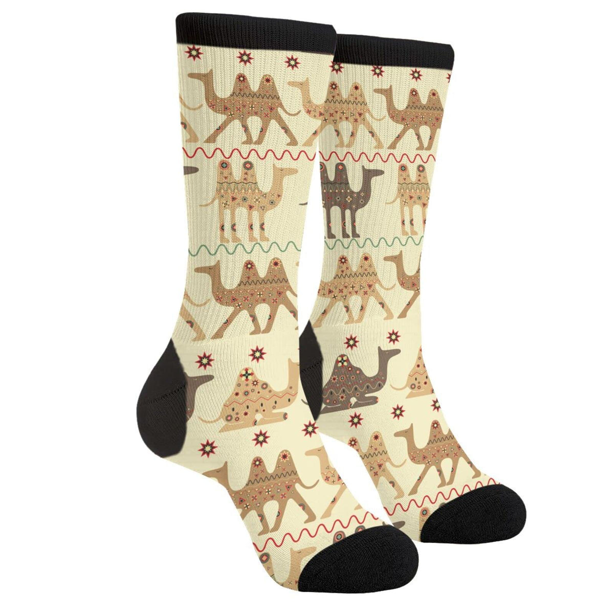 Sigouyinei Casual Funny Funky Novelty Socks For Men Women, Black and White7, 1
