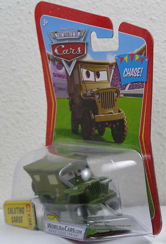 Disney / Pixar CARS Movie 1:55 Die Cast Car Saluting Sarge Chase Piece!