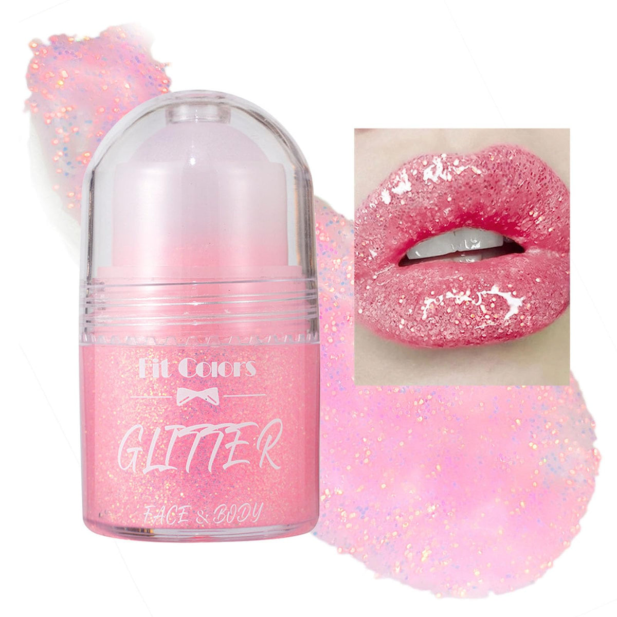 Roll-on Body Glitter Gel, Mardi Gras Mermaid Sequins Holographic Face Glitter Paint? Hair Glitter Gel Festival Accessories,Rave Party &Halloween Body Glitter Makeup for Women (#05)