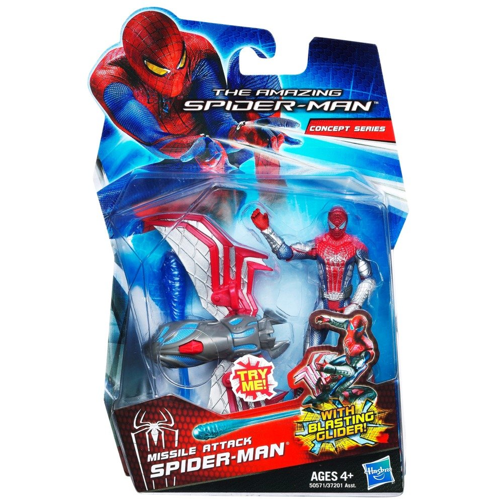 Hasbro The Amazing Spider-Man Missle Attack Spider-Man 3.75 inch Action Figure