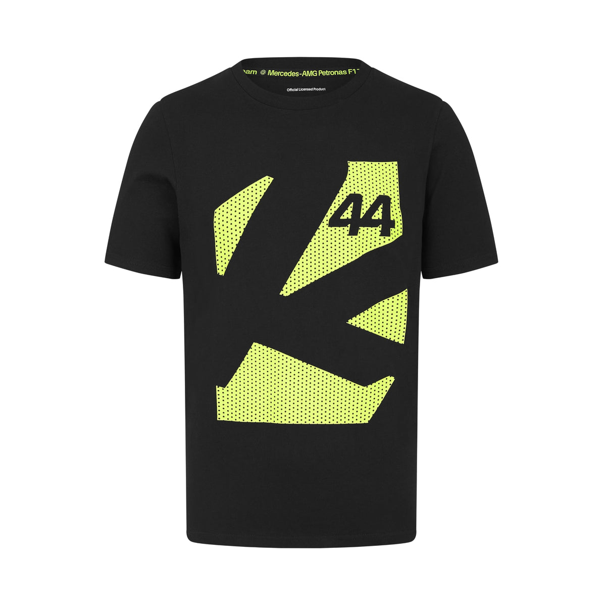 Mercedes AMG Petronas F1 Men's Lewis Hamilton Tshirt - Black - Size: L