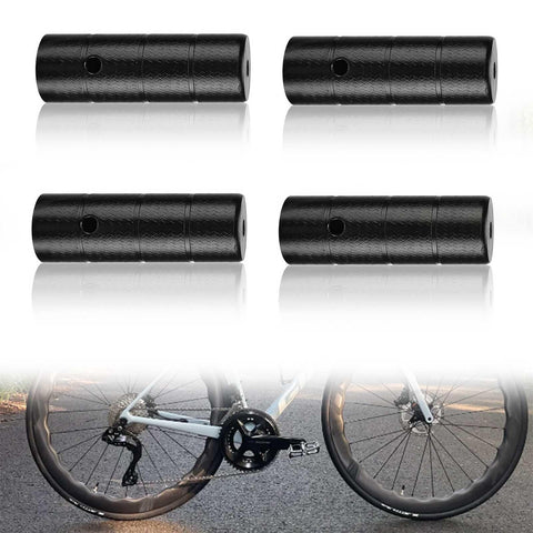 WJUAN Pegs, 4 pieces, black, high-quality iron, BMX pegs, selected materials, easy installation, bicycle footpegs, suitable for road bikes, mountain bikes, BMX