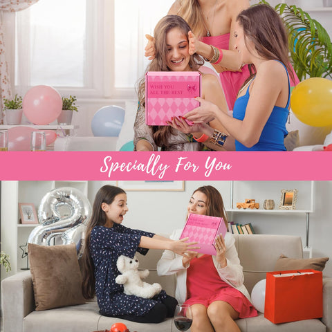 Birthday Gifts for Women Best Friend, Bestie Best Friend Gifts For Women, Friendship Pamper Hamper Relaxation Gifts Ladies Set Care Package Box, Female Christmas Xmas Presents for Friends Bff Sister
