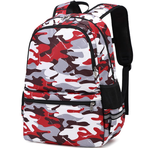 DSIUE Backpack for School Boys Backpacks for Kids Camo Bookbag for Elementary Middle School Bags Lightweight Travel Back Pack