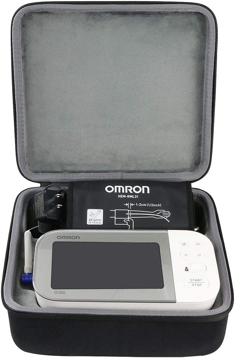 co2CREA Hard Storage Bag Travel Case for Omron X7 Smart/OMRON 10 Series BP7450 BP5350 BP5450 /M7 Intelli IT /M6 Comfort Home Blood Pressure Monitor Blood Pressure Machine
