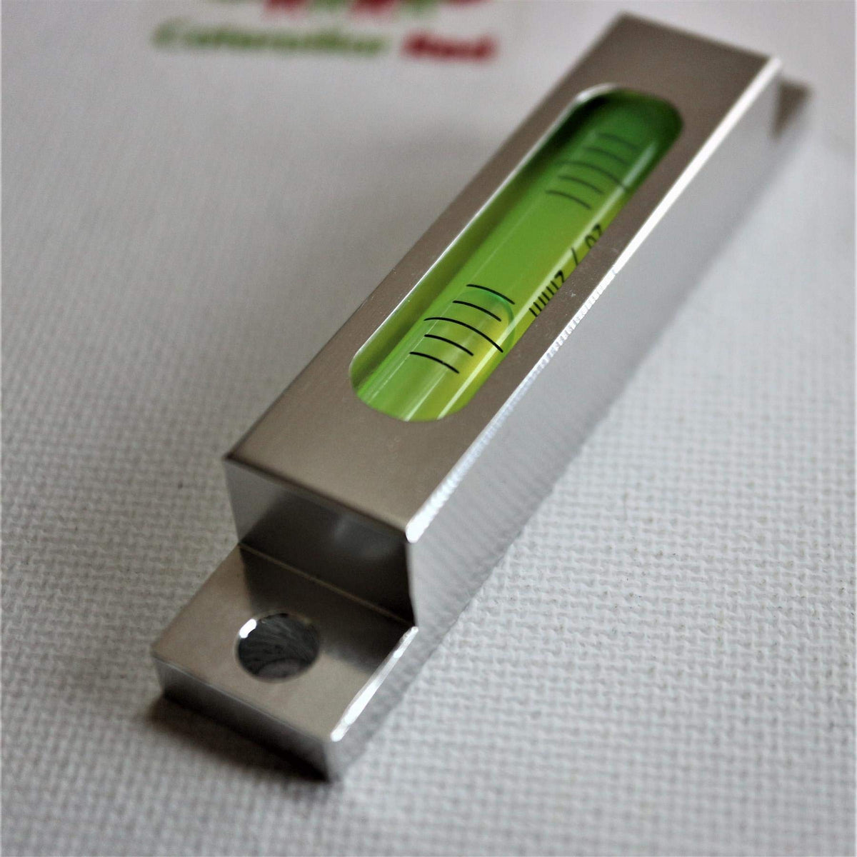 Caterpillar Red Metal Precision Level Glass Vial, Spirit Bubble Level, Accurate, 79mm - Green