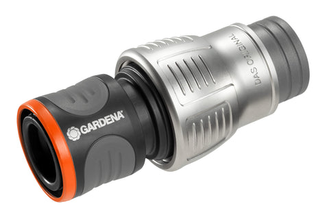 Gardena Premium hose connector 19 mm (3/4 inch): Adapter for taps, high hose holding force, frost-proof, grip wells, packed (18256-20)