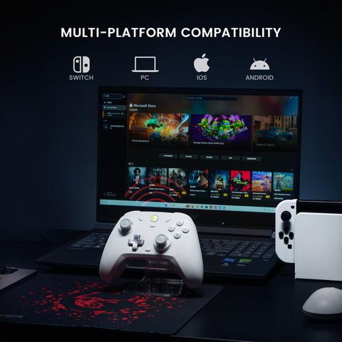 GameSir T4 Cyclone Wireless Controller for Switch/Lite/OLED, Switch Remote Gamepad with Hall Effect Sensing Joystick, Compatible with Steam Deck, Android, iOS, Windows