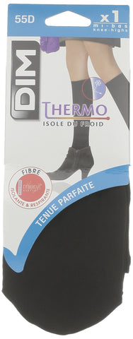 DIM Women's Thermo Insulating Fibre x1 Knee Highs, Black, One Size