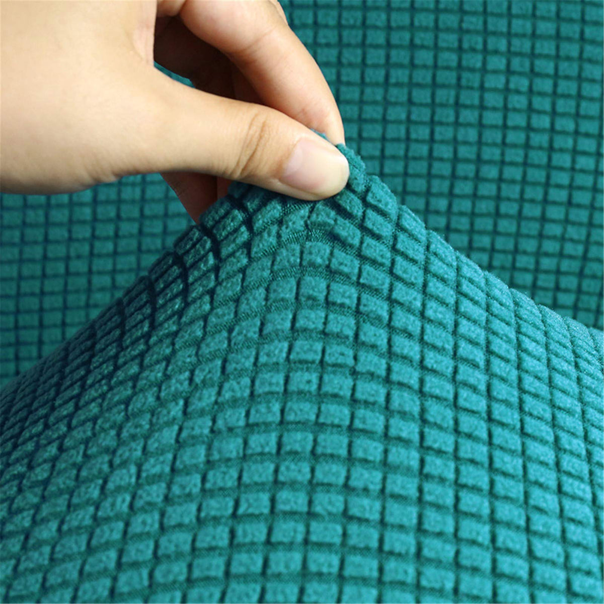 BEDSETS Water Repellent Sofa Covers 3 Seater High Stretch 1 Piece Couch Cover for Dogs Universal Sofa Slipcover Non Slip Furniture Protector Jacquard Spandex Fabric (12,4-seater 235-310cm)