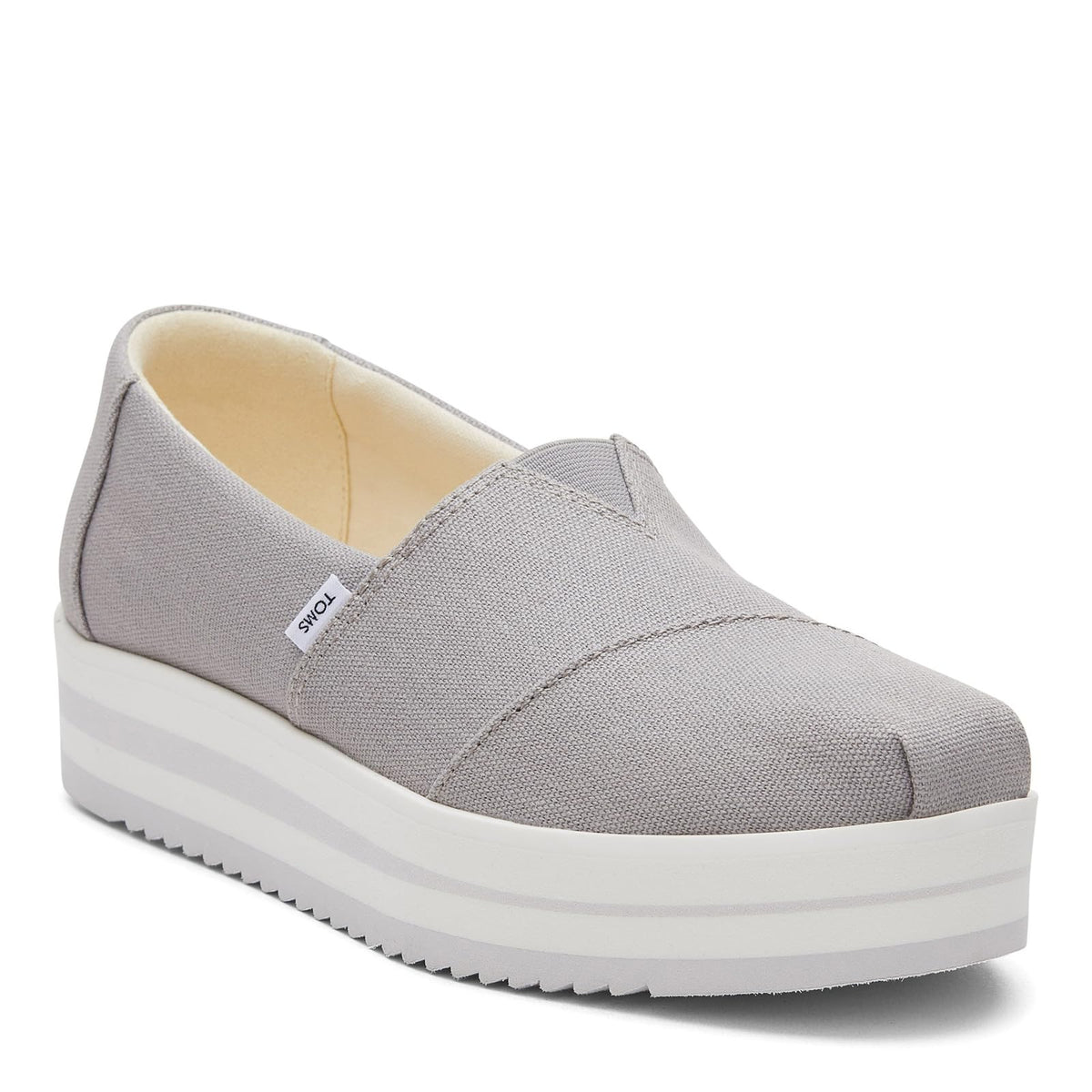 TOMS Women's Alpargata Midform Loafer Flat, Drizzle Grey, 8