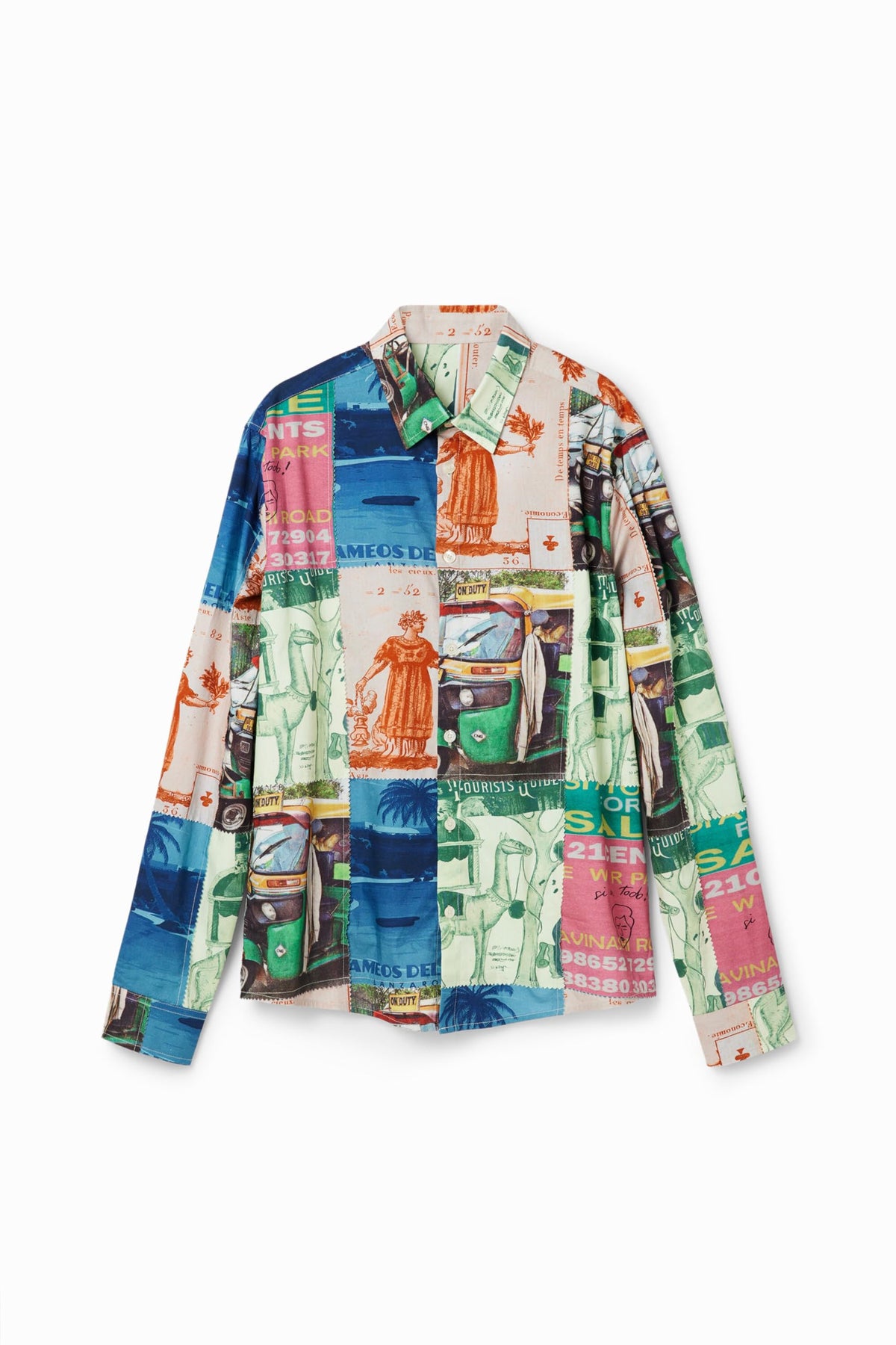 Desigual Men's Patchwork Stamp Shirt