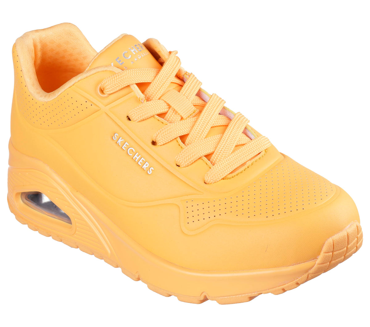 Skechers Women's Uno-Stand on Air Sneaker, Orange, 7
