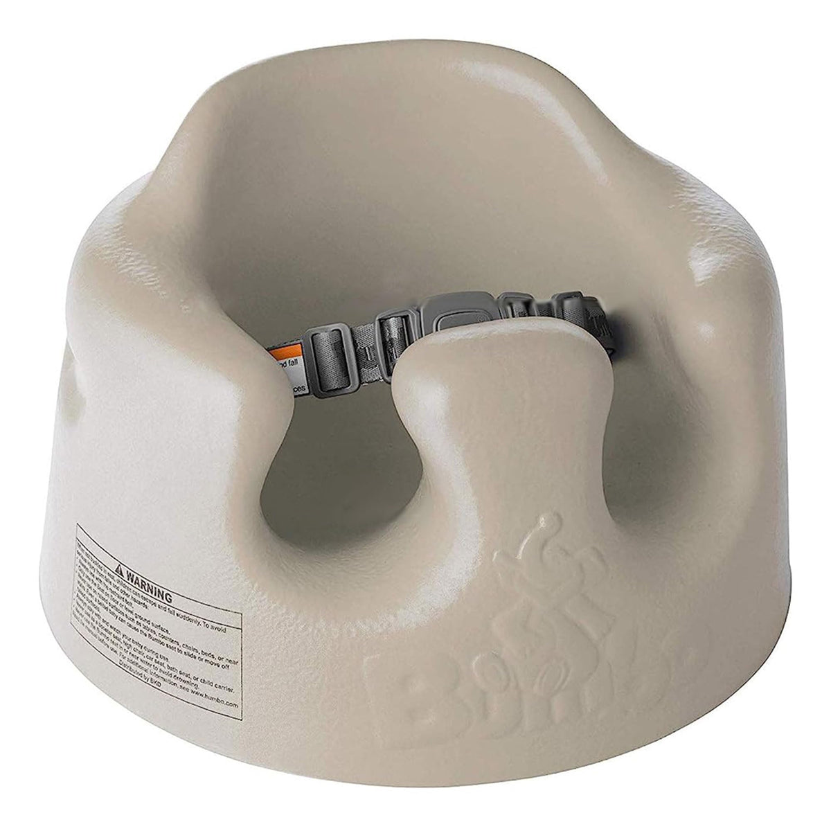 Bumbo Baby Floor Seat - Portable Infant Booster Chair for Sitting Support, Activity and Feeding, 15" x 15" x 9.3", Taupe