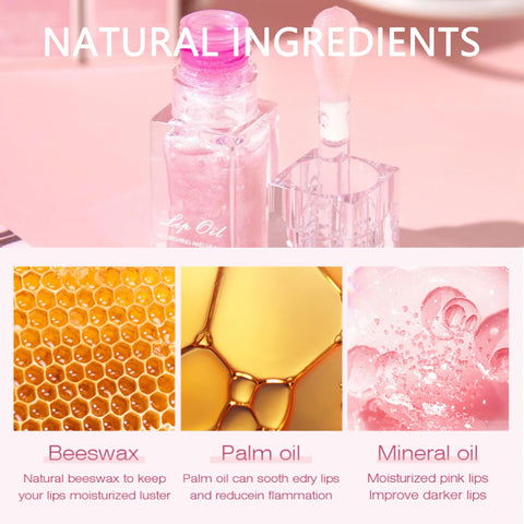 Color Changing Lip Oil, Magic Color Changing Lip Glow Oil, Moisturizing Color Changing Lip Gloss Plumping Lip Oil,Long Lasting Lip Glow Oil, Nourishing Repairing & Non-sticky Primer Lip Tint (02)