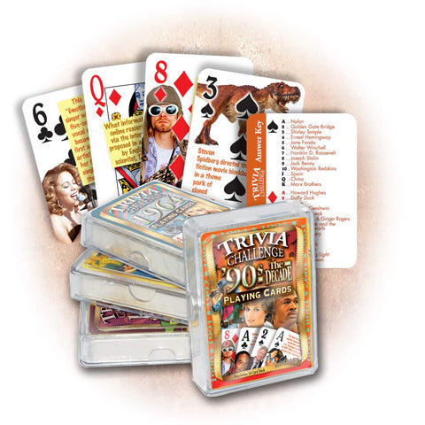 Flickback 1990's Decade Trivia Playing Cards: 25th or 30th Birthday