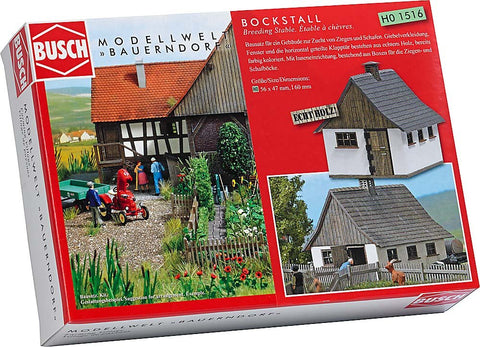 Busch 1516 Breeding Stable HO Structure Scale Model Structure