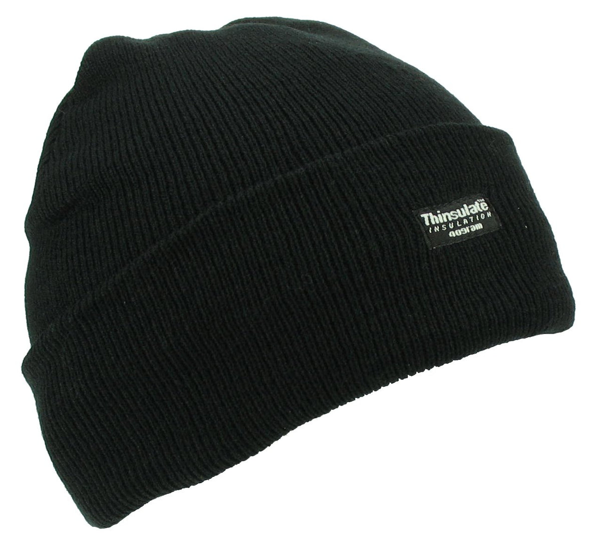 Thinsulate Knitted Beanie Hat - Black - One Size