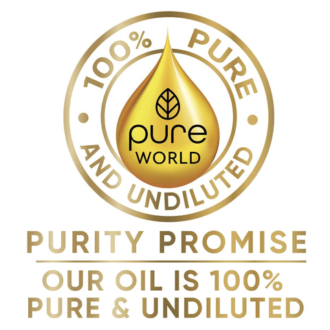 Pure World Natural Castor Oil 1 Litre 1000ml. Cold & Freshly Pressed 100% Pure and Undiluted Hexane Free for Eyebrows, Nails, Beard, Hair, Eyelash Growth Cruelty Free Food Grade