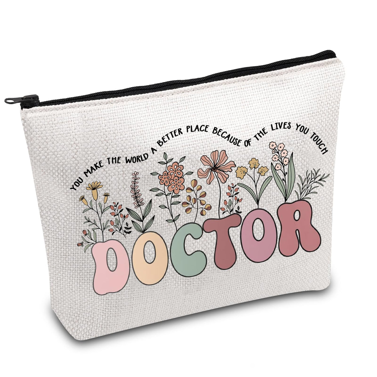 Doctor Gift Doctor Survival Kit Doctor Appreciation Gift Doctor Graduation Gift Doctor Life Makeup Bag Future Doctor Gift, white, Doctor Touch
