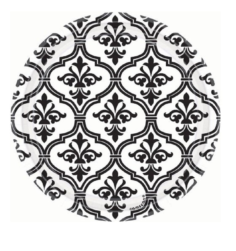Damask Dessert Party Plates