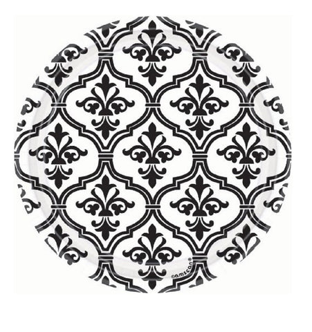 Damask Dessert Party Plates