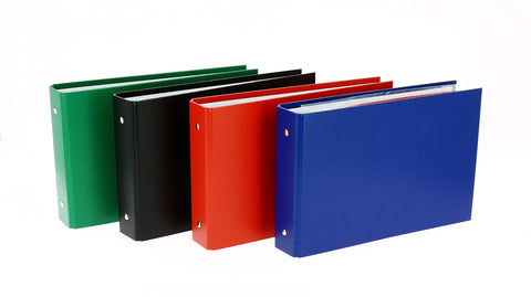 Balacron A5 Italian-Style Ring Binder - 40 mm Spine - 2 Round Rings - PVC Cover - Assorted Colours