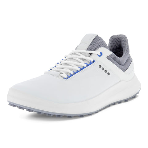 ECCO Men's Golf Core Hydromax Water Resistant Shoe, White/Shadow White/Silver Grey, 12-12.5