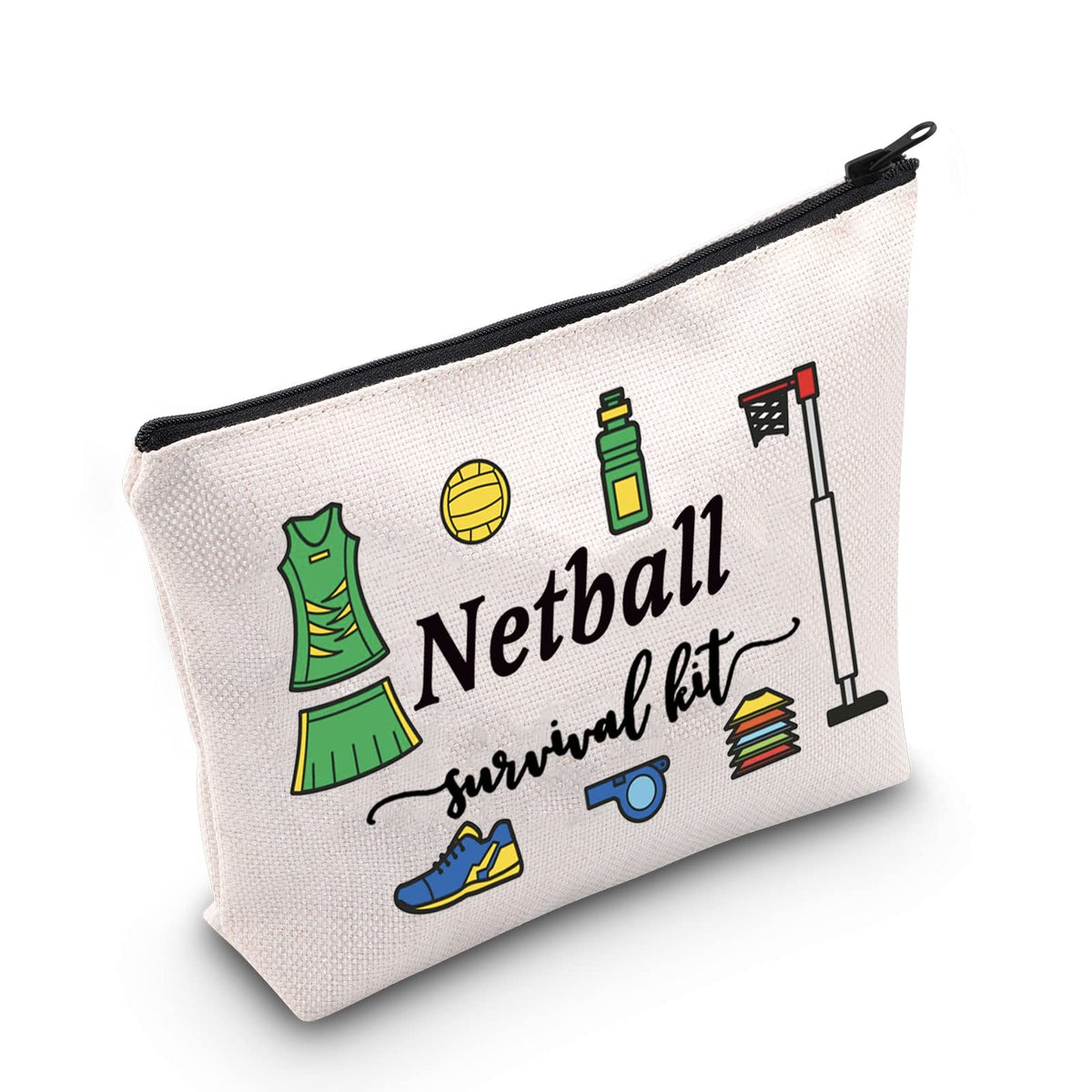Netball Player Gift Netball Sports Gift Netball Survival kit Cosmetic Bag Netball Lover Gift (Netball Survival kit UK)