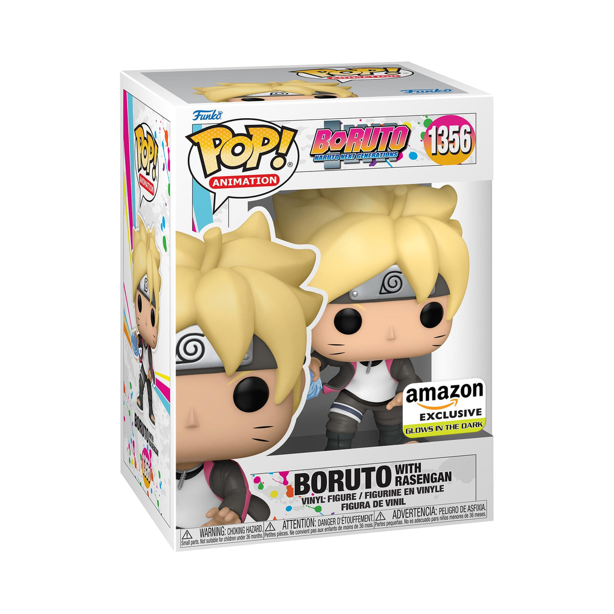 Funko Pop! Animation: Boruto: Naruto Next Generations - Boruto with Rasengan, Glow in The Dark, Amazon Exclusive