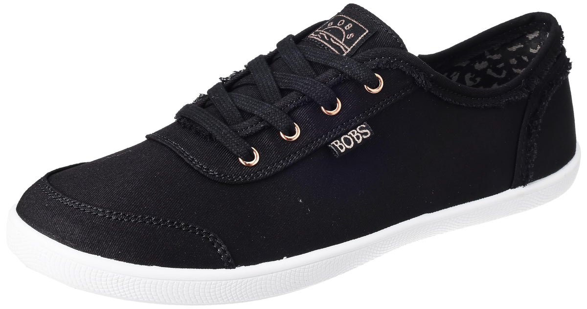 Skechers Women's Bobs B Cute Sneaker, Black, 5.5 Wide