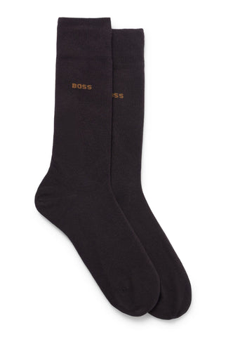 BOSS Men's 2P RS Uni CC Socks, New-Dark Brown206, 47-50 (Pack of 2)