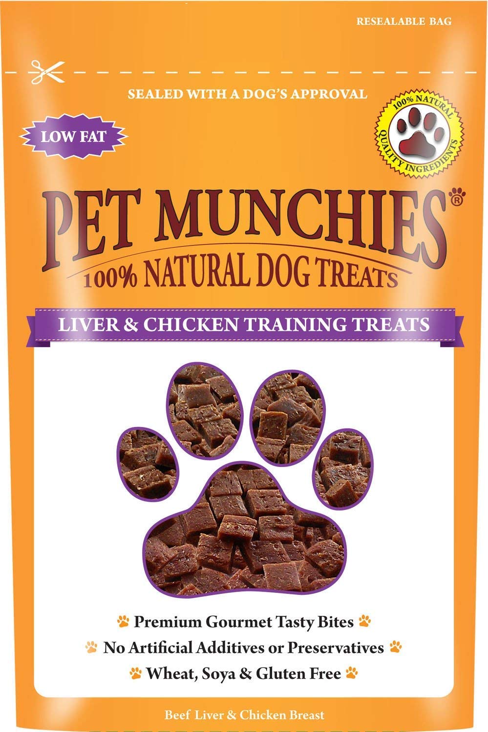 2 X Liver & Chicken Dog Training Treats 50g (Pack of 8)